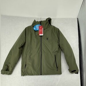 NWT Spyder 3-in-1 Rain‎ System Jacket - Waterproof, Insulated Dusty Green Medium
